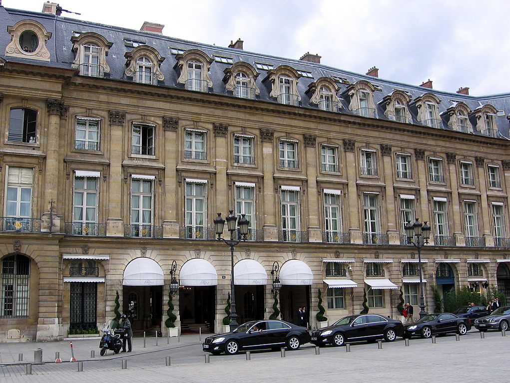 The Ritz Hotel in Paris.