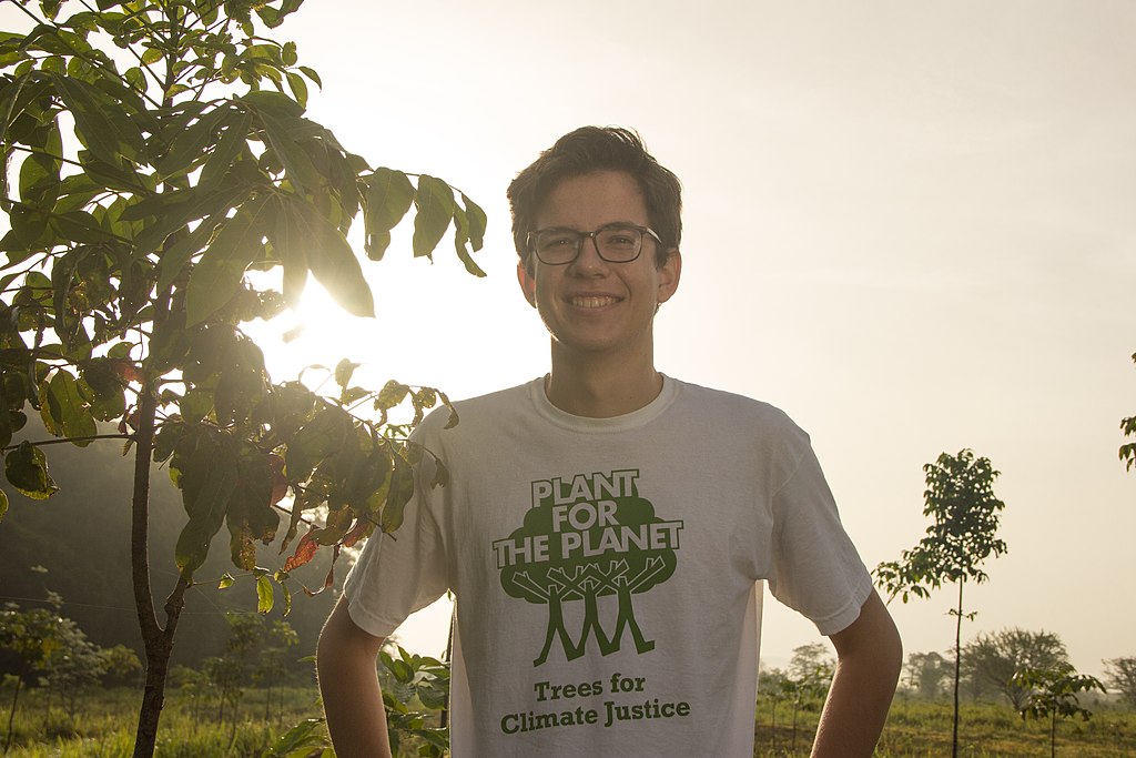 Felix Finkbeiner at the Plant-for-the-Planet Yucatán Reforestation Project in Mexico