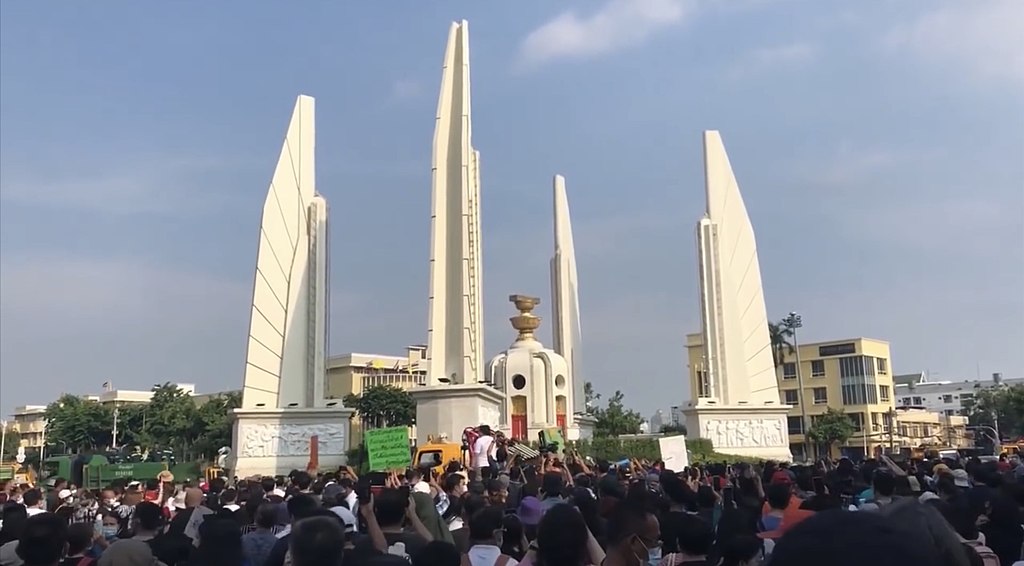 Protest in Bangkok July 18, 2020