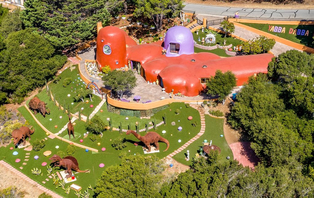 Aerial View of Flintstone House