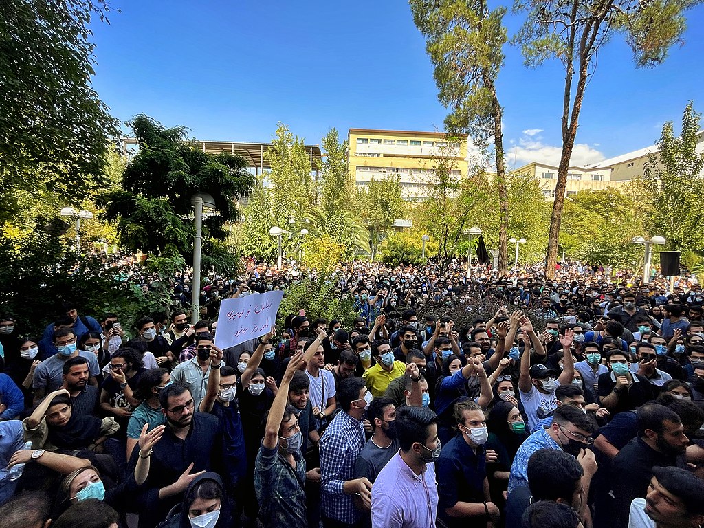 Students of Amir Kabir university protest against Hijab and the Islamic Republic