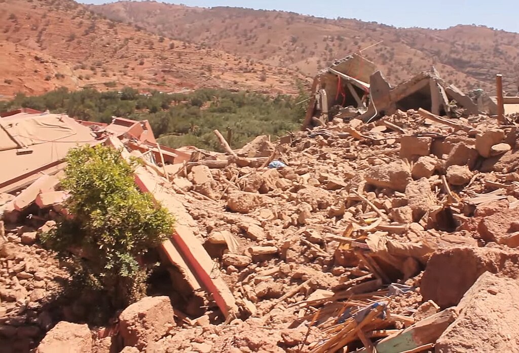 Earthquake impact in Douar Agadir Jamaa, Tizi N'Test commune, Taroudant Province. September 2023