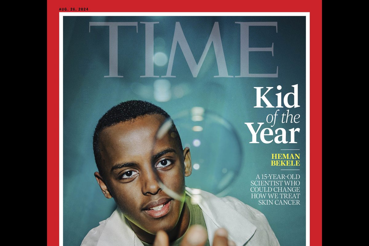 Heman Bekele on the cover of TIME magazine.